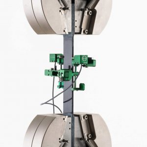 composite material specimen with averaging extensometer Model 3442AVG scaled 1