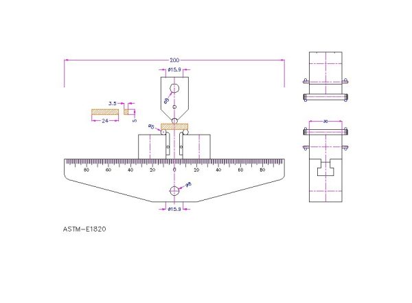 ASTM E1820 Test Fiksturu